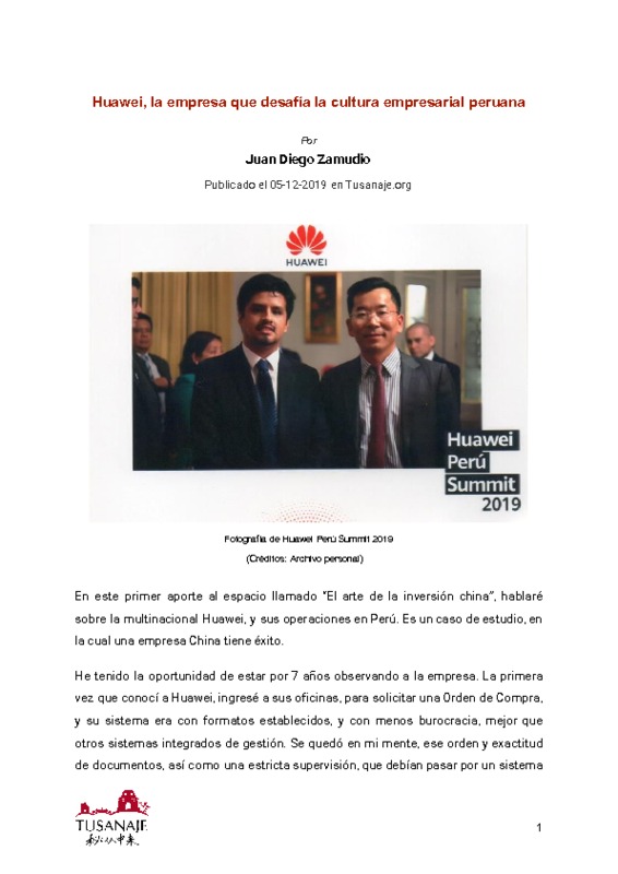 Huawei, la empresa que desafía la cultura empresarial peruana